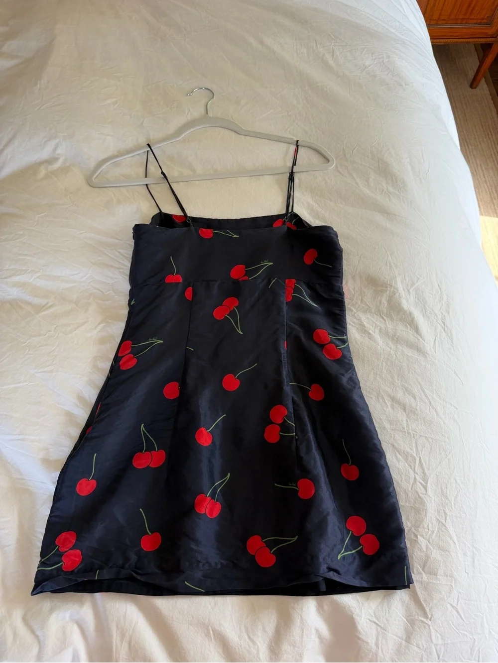Réalisation Par Navy Cherry Print Mini Dress - Picture 4 of 5